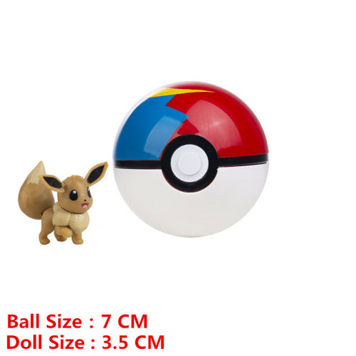 Pokemon Pokeball With Cartoons Movie Anime Figure Pikachu Charmander
