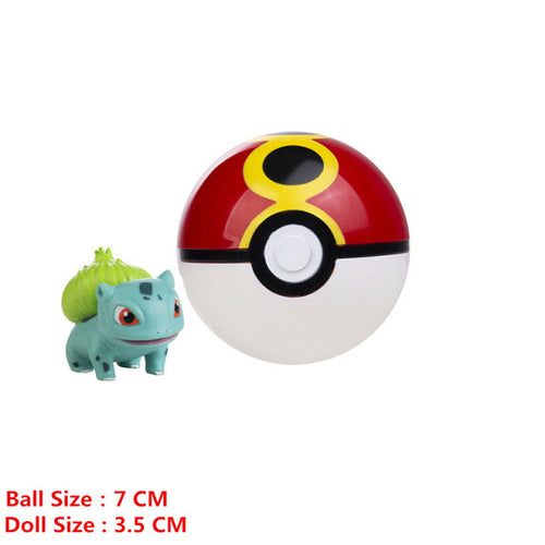 Pokemon Pokeball With Cartoons Movie Anime Figure Pikachu Charmander