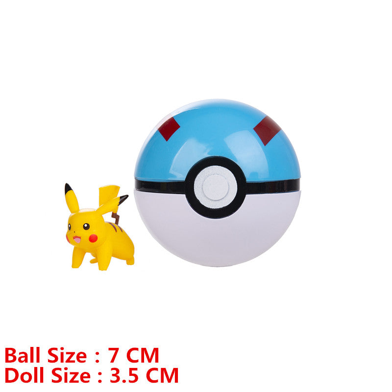 Pokemon Pokeball With Cartoons Movie Anime Figure Pikachu Charmander