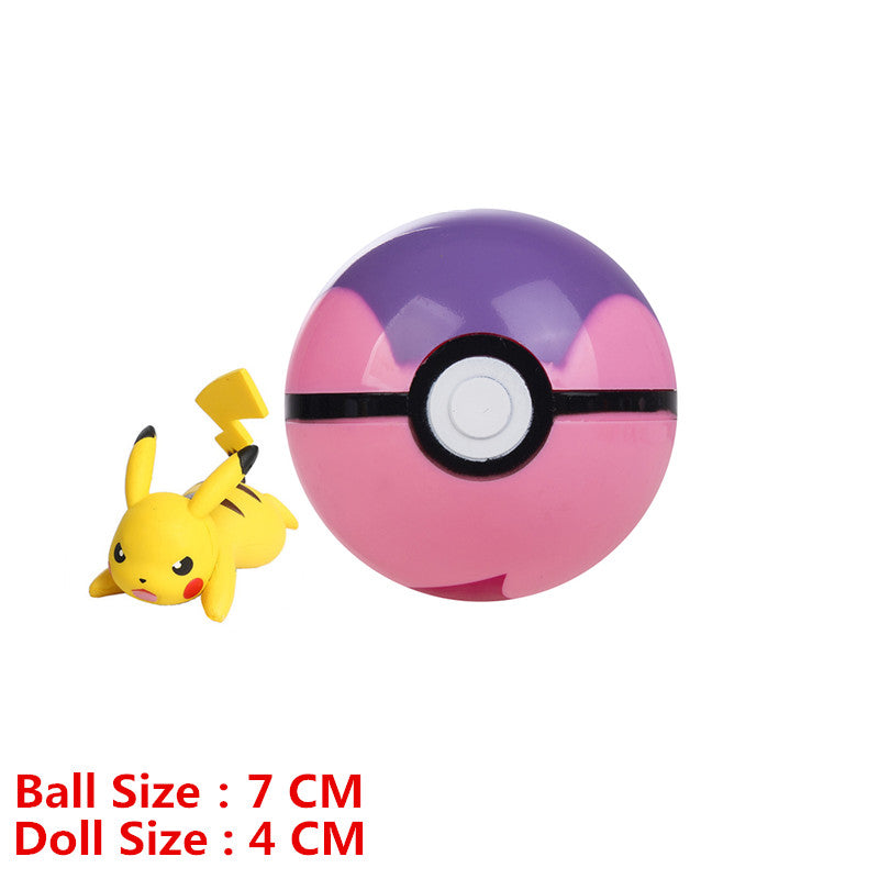 Pokemon Pokeball With Cartoons Movie Anime Figure Pikachu Charmander