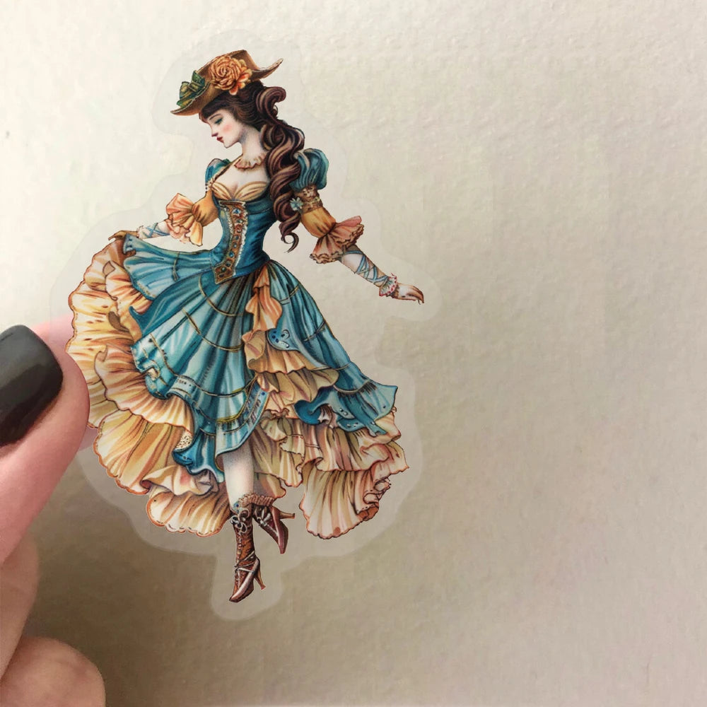 50pcs Retro European And American Characters Sticker Decor Laptop