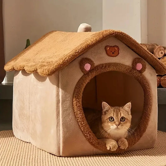 Folding Houses Removable Washable Cat House Puppy Cave Sofa Four
