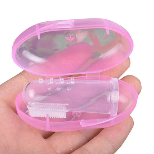 Ultra Soft Silicone Finger Toothbrush for Dog Cats Remove Plaque