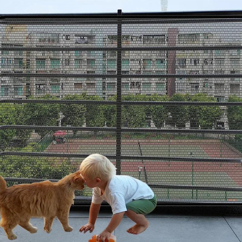 Pet Dog Barrier Fences With 4Pcs Hook Pet Isolated Network Stairs Gate