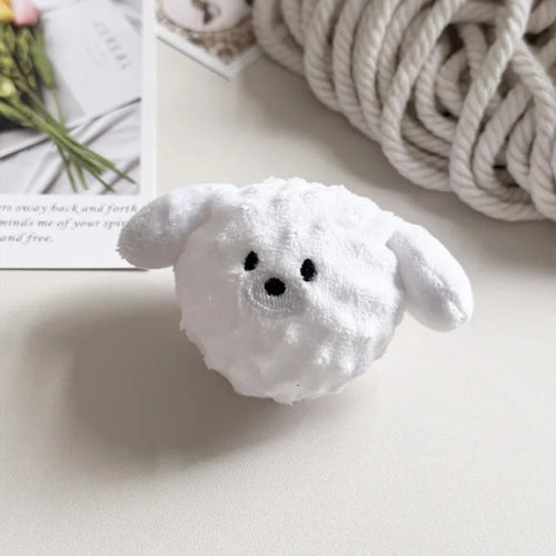 Squeaky Puppy Ball Toy - Spiked Bouncing Chew for Teeth Cleaning,