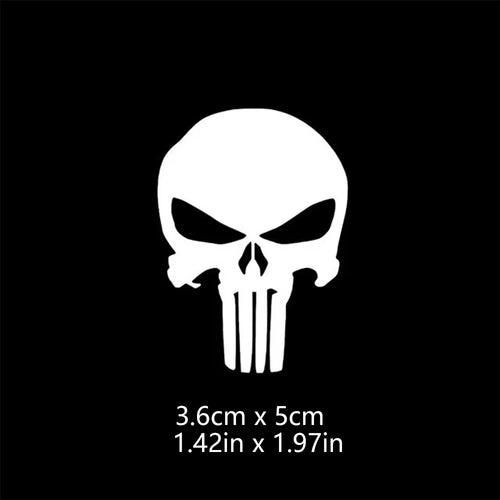 Skull Head Motorcycle Glow Stickers Waterproof Moto Helmet Decoration