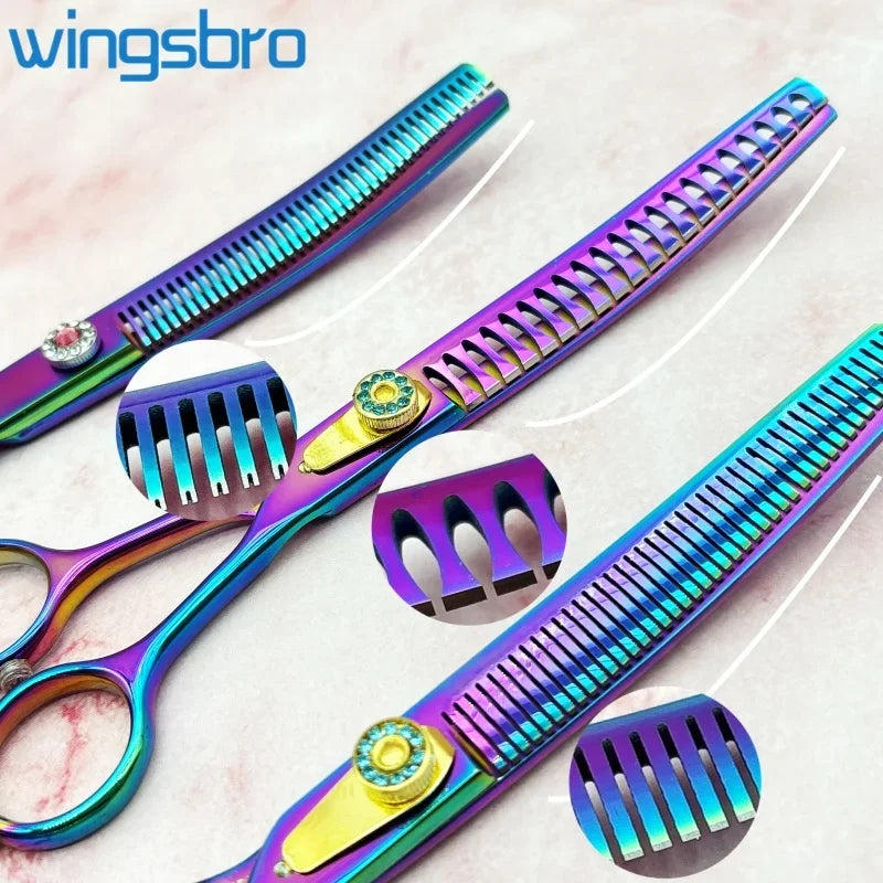 7 inch Dog Hair Trimming Scissors,Pet Grooming Curved Scissors ,Dog