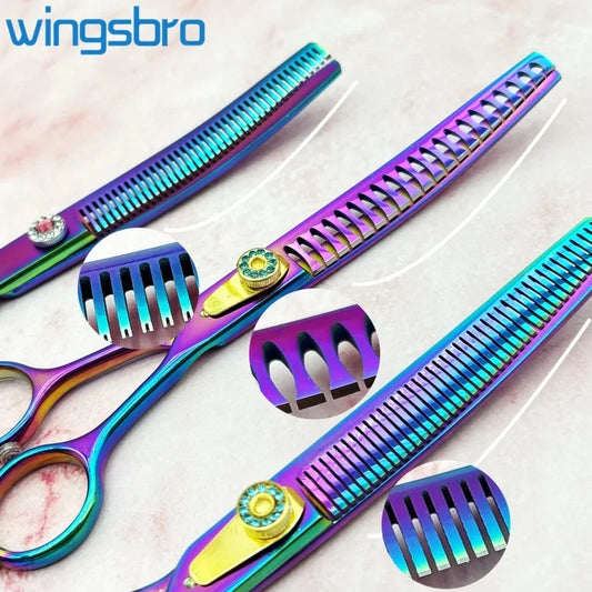 7 inch Dog Hair Trimming Scissors,Pet Grooming Curved Scissors ,Dog