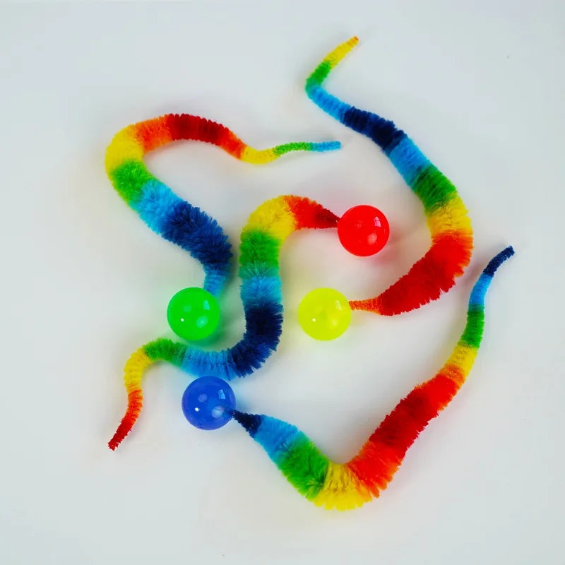 Cat interactive toys Tickle Cat Colorful Bouncing Ball Pet Supplies