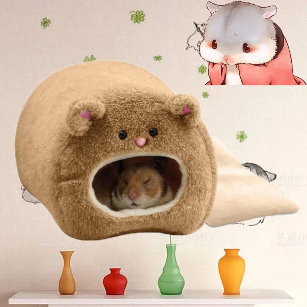 Hamster Soft Warm Bed Rat Hammock Pig Squirrel Winter Pet Toy Hamster