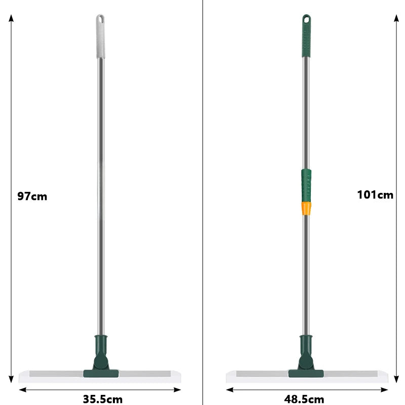 Cleaning Brush Long Handle Telescopic Magic Broom Silicone Floor Wiper