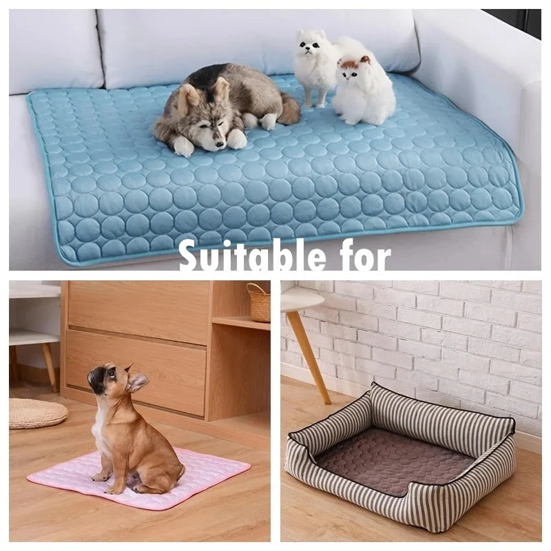 Summer Dog Cooling Mat Pet Cold Bed Extra Large for Small Big Dogs Pet