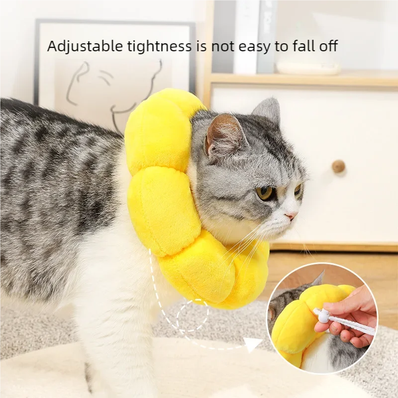 Pets Cats After Surgery Wound Protective Collar Anti Licking Flea