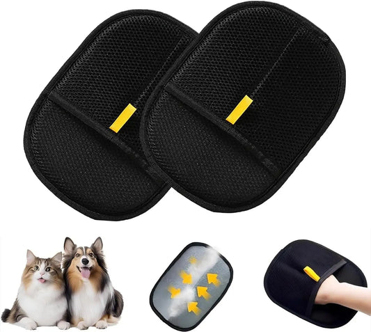 Magic Pet Static Hair Removal Gloves  Brush Hair Remover  Cat Hair