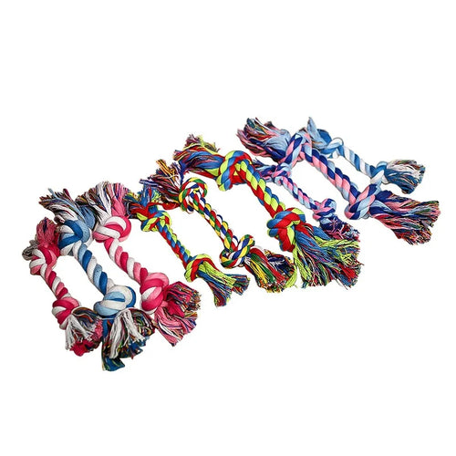 Dog Toy Pet Molar Bite-resistant Cotton Rope Knot for Small Dog Puppy