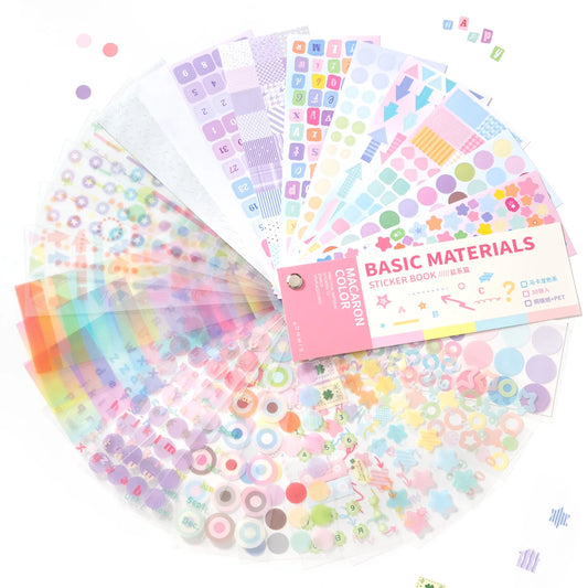 Multi material die-cutting Cartoon Stickers book 30/60 Pcs
