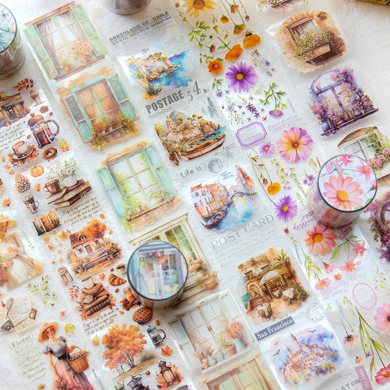 Card Lover 5cm*2m [River of Years Series] Vintage Journal Masking Tape