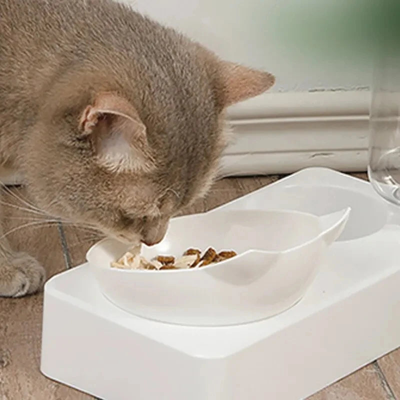 dual-purpose Pet Bowl Tilt to Protect Cervical Vertebrae Dog Food Bowl