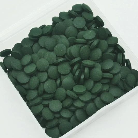 100pcs Spirulina Tablets Enrichment Favorite Pet Food fish crystal red