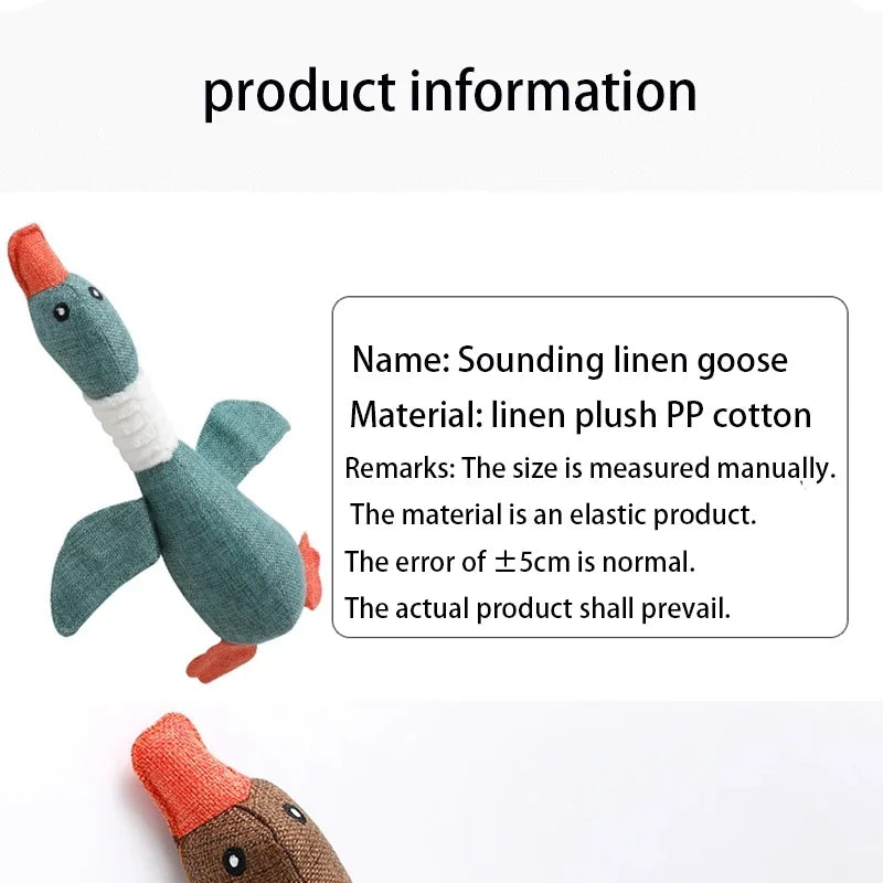 Squeak Dog Toys Wild Goose Sounds Toy Cleaning Teeth Puppy Dogs Chew