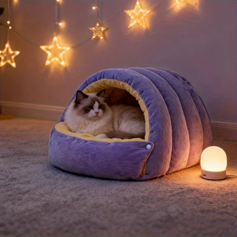 Winter Warm Cat Bed Warm Pet House Pet Sleeping Nest Thickening Warmth