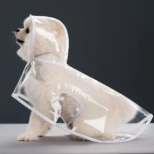 Pet Raincoat Transparent Dog Raincoat Waterproof and Windproof Pet