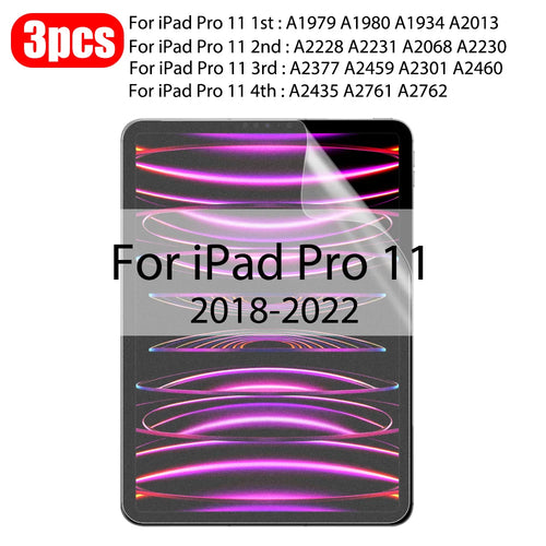 3Pcs Paper Feel Like Screen Protector For ipad Air 11 Pro 13 2024