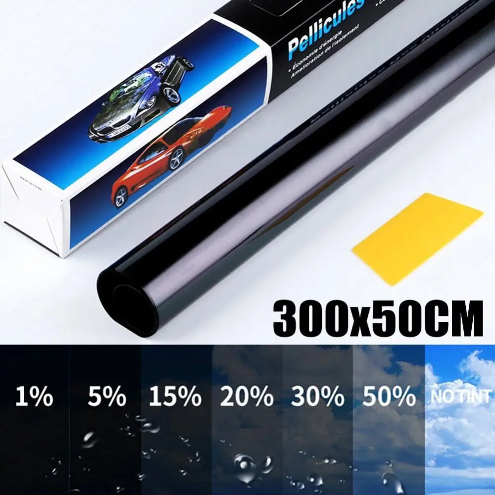 50x3m Car Windshield Sun Visor Strip Tint Film Front Glass VLT 1%-50%