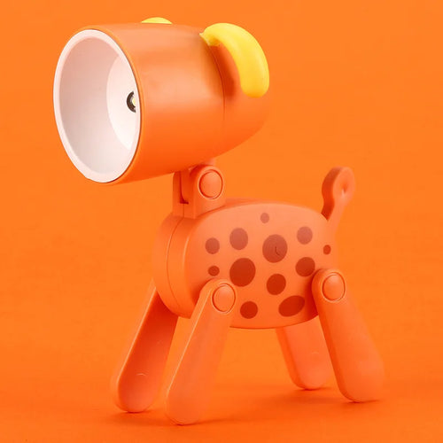 Mini Led Night Lights Folding Desk Lamp Cartoon Cute Pet Dog Deer