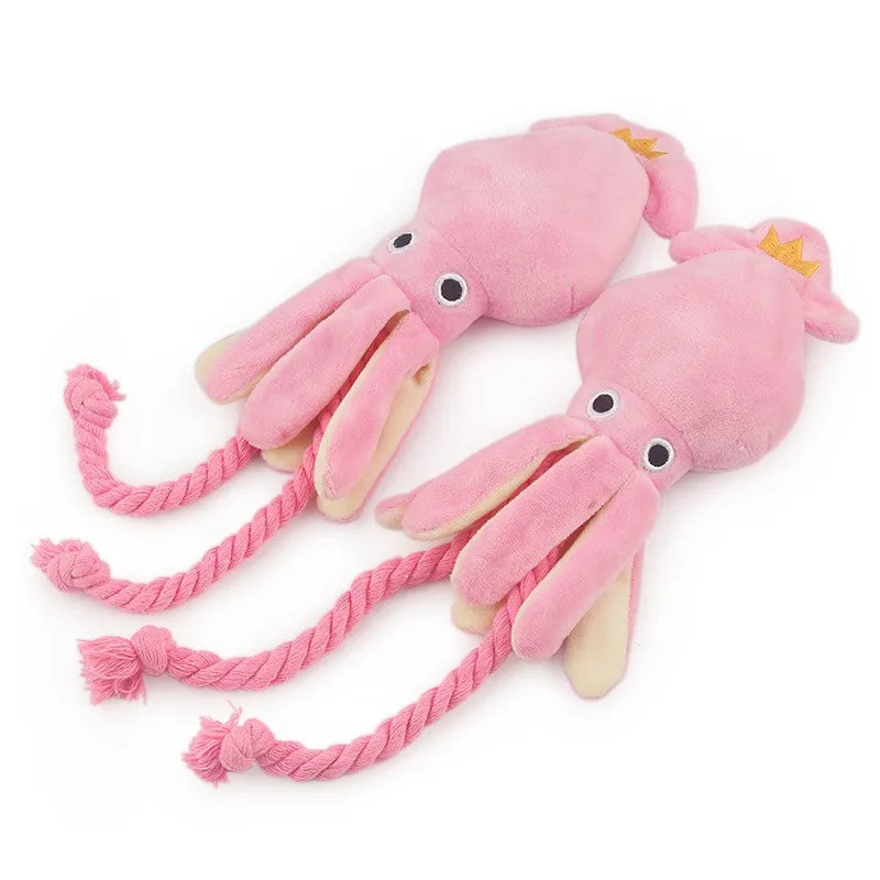 Supet Pet Octopus Plush Rope Toy Is Bite-resistant, Fun and