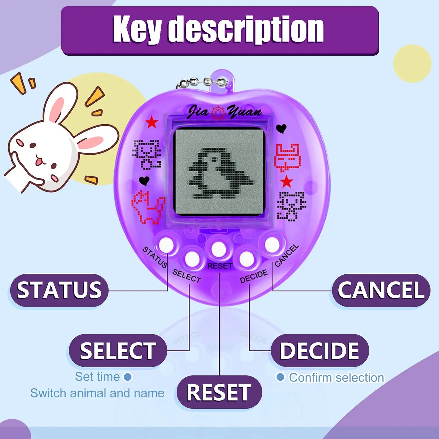 Kids Electronic Pets Game Tamagotchi Handheld Game Console Toy in