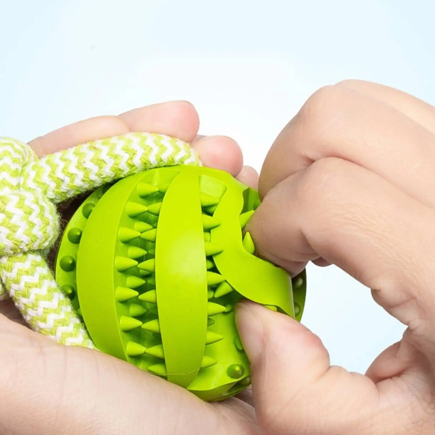 Pet Toy Dog Chew-Resistant Cotton Rope Hand-Pulled Treat Ball Teeth