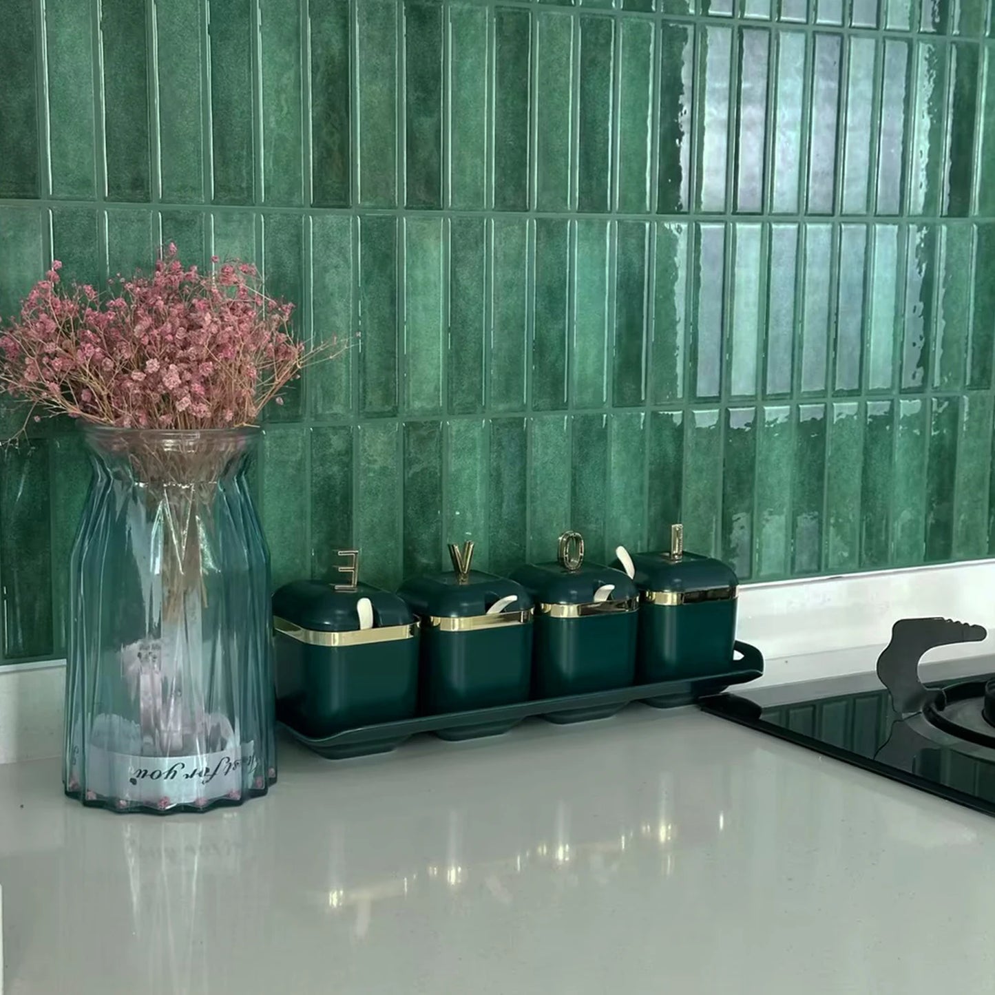 10 Sheets Peel and Stick Tiles 3D Waterproof Wall Tiles for Living