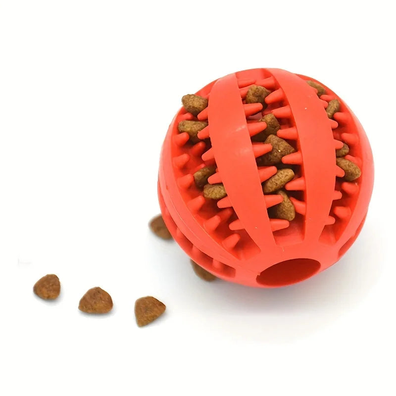 Dog Ball Toy, Dog Food-Leaking Toy, Rubber Chew Toys For Dog, Molar