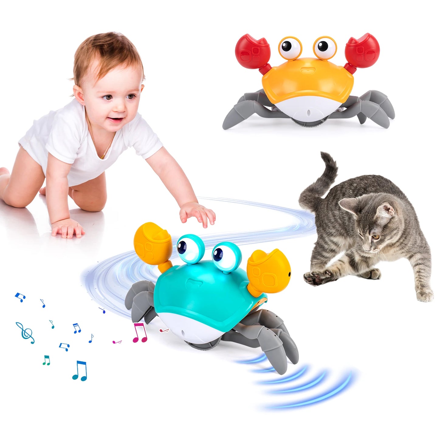 Dancing Crab Run Away Toys Baby Crawling Escape Crabs Toys Kids