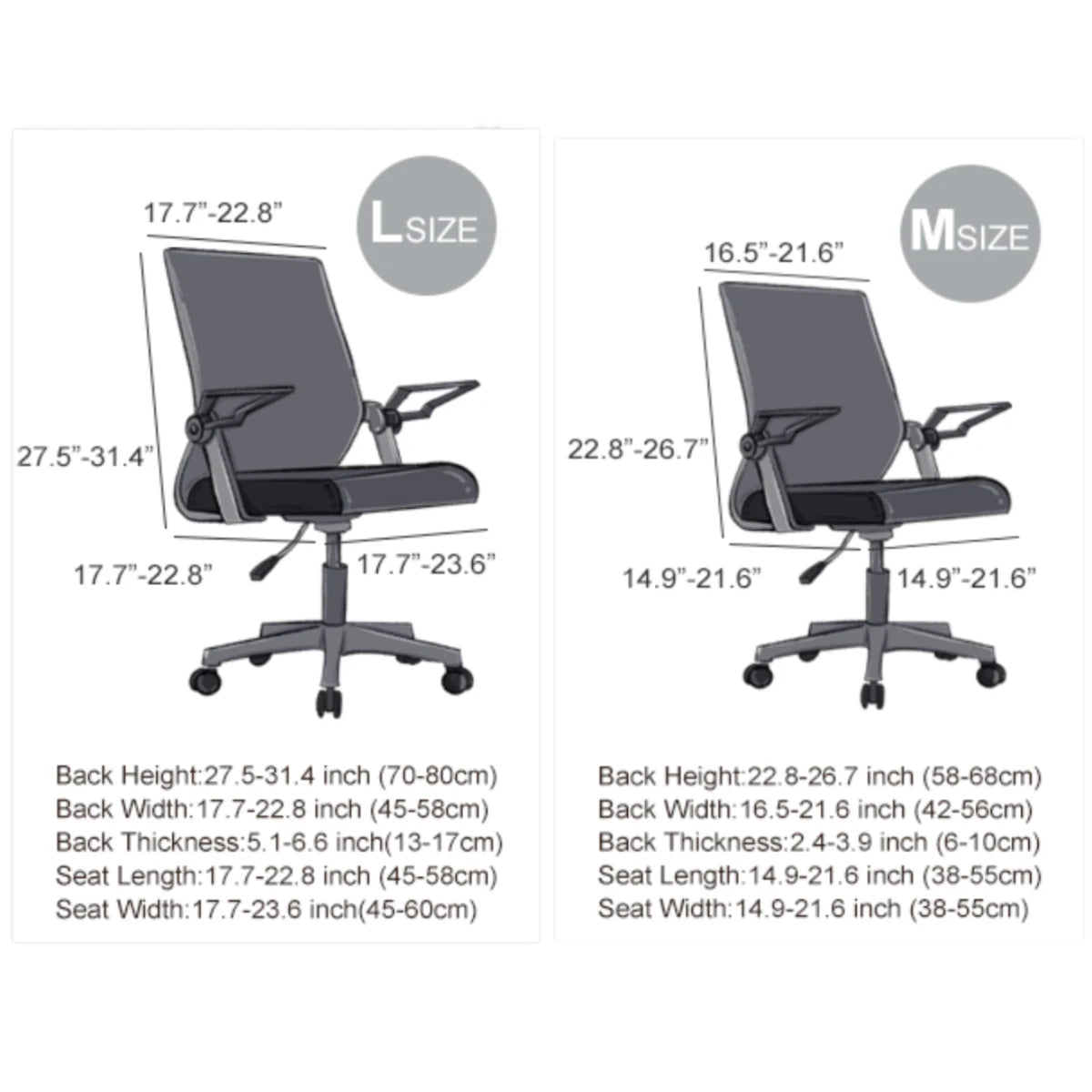 Thickened Jacquard Stretchable Computer Office Chair Covers Dustproof