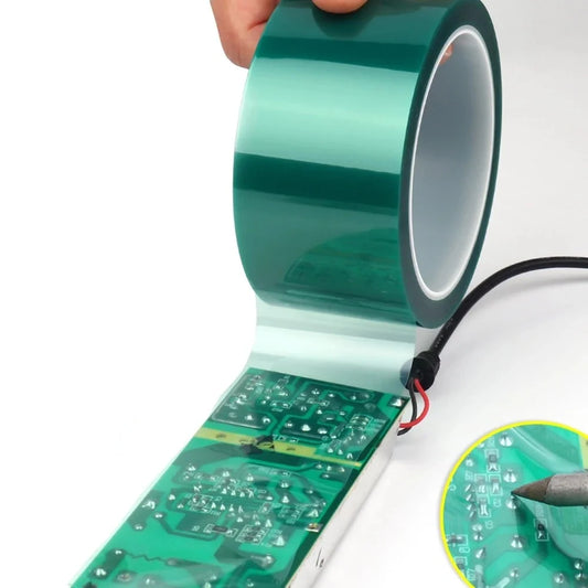 33M/Roll Green PET Film Tape High Temperature Heat Resistant PCB