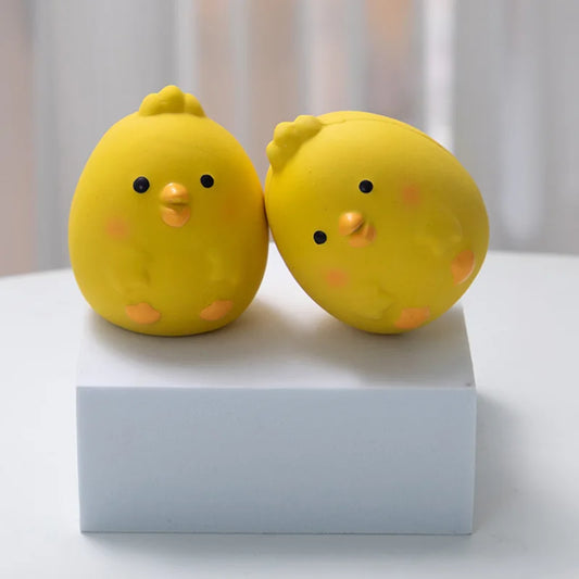 Pet Squeaky Toys Cute Chicken Dog Chewing Rubber Toy Cleaning Tooth