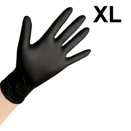 30/60/100PCS Disposable Black Nitrile Gloves Black Nitrile Gloves