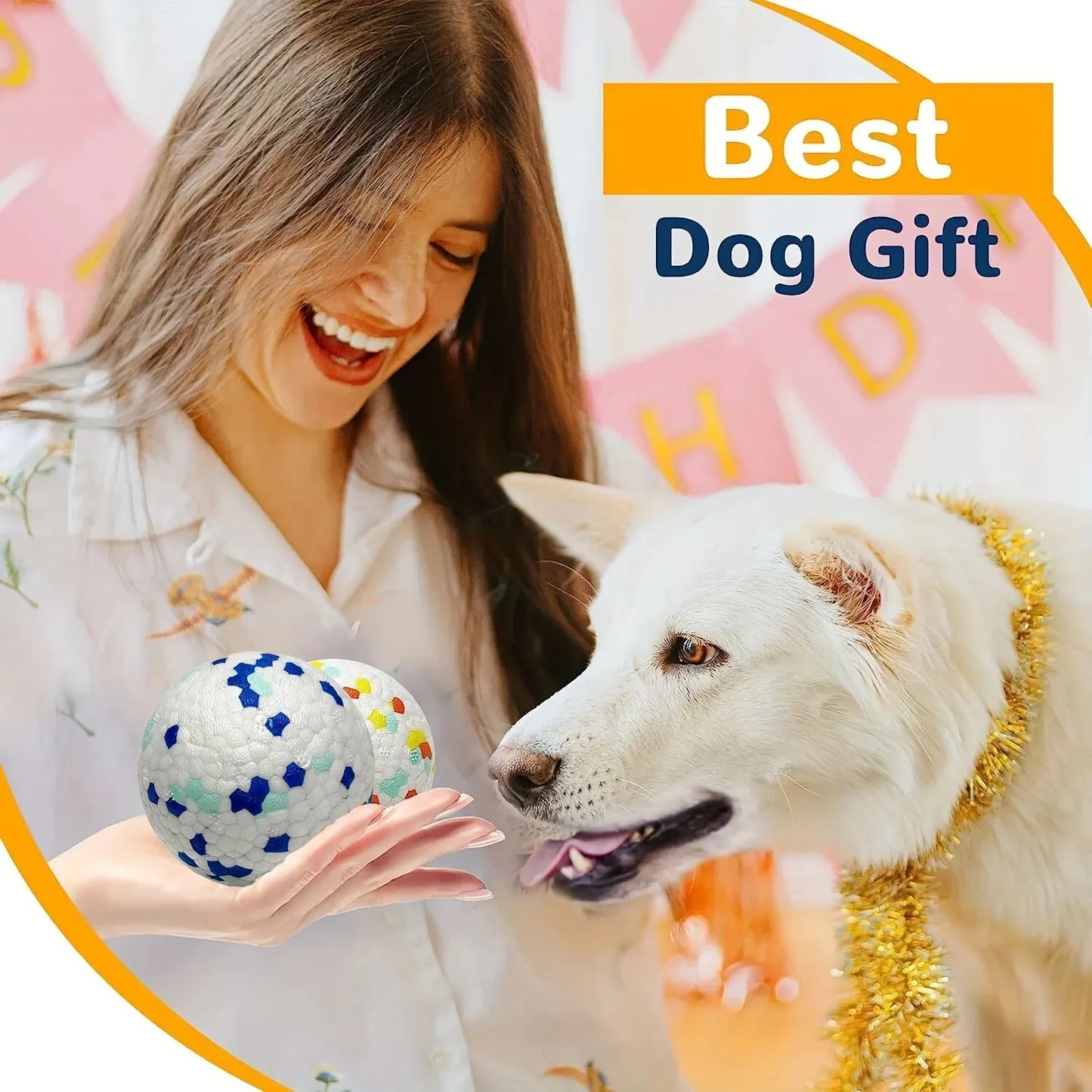 1pc Dog Toy Durable Crew Ball Pet Grinding Teeth Toy For Dog