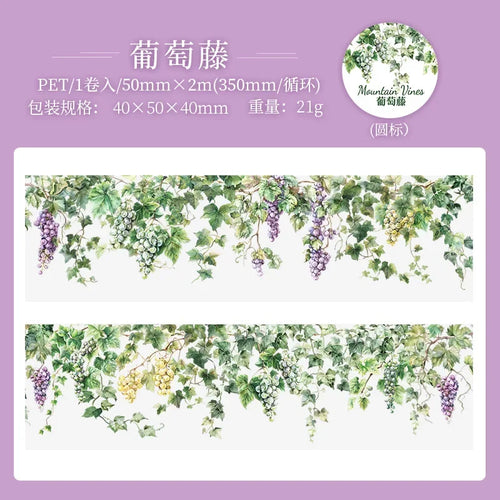 1Roll Tape Mountain Vine DIY Decorative Recycled Stickers Tapes