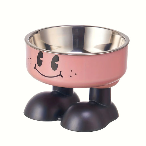 Elevated Dog Cat Bowl Stainless steel Food Water Bowls Raised No Spill