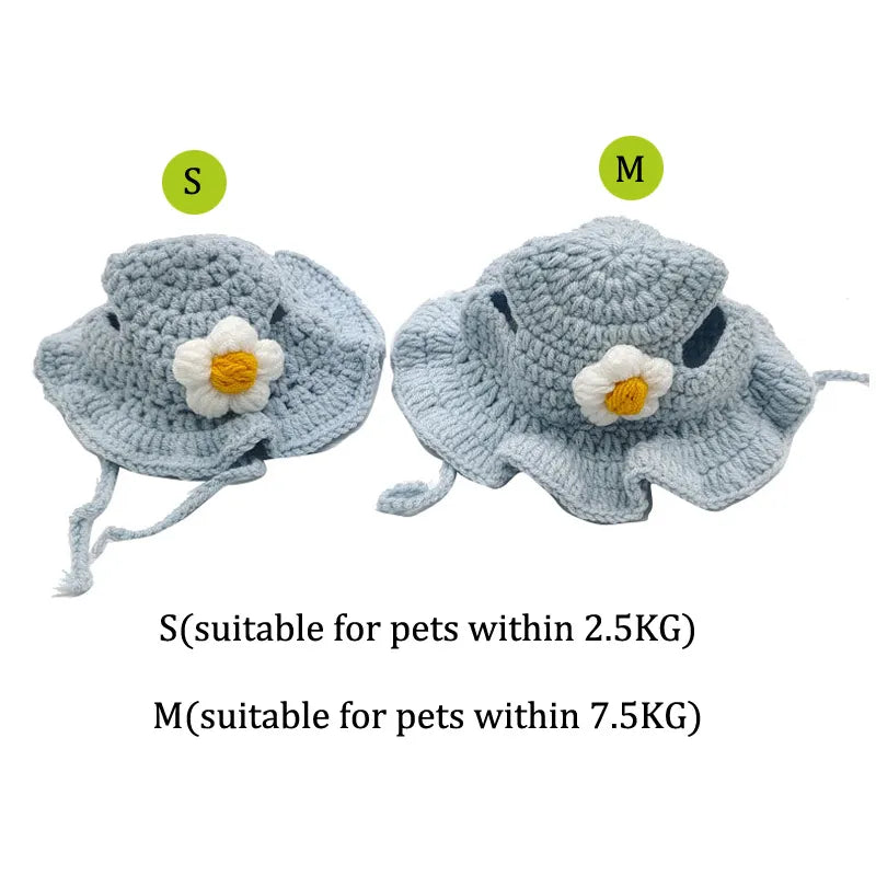 Autumn Winter Cat Hat Elastic Cute Refined Pet Hat Puppy Kittens