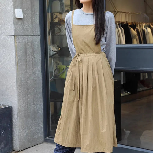 Long Lightweight Waterproof Apron with Pockets for Beauty Salon Nail