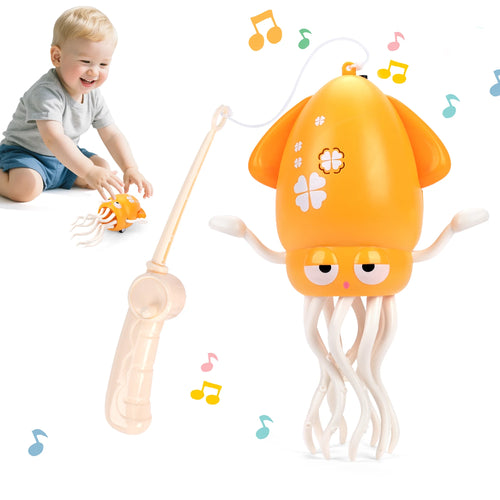 Electronic Dancing Squid Toys with Light&Music Funny Induction Lying