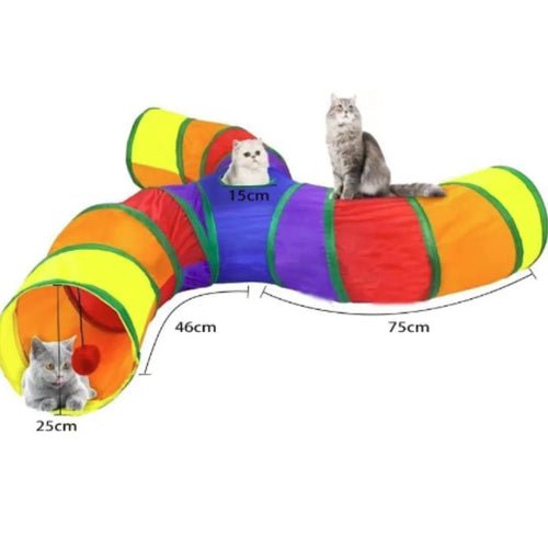 Hot Foldable Cat Tunnel Tube Interactive Fun Kitty Training Toy