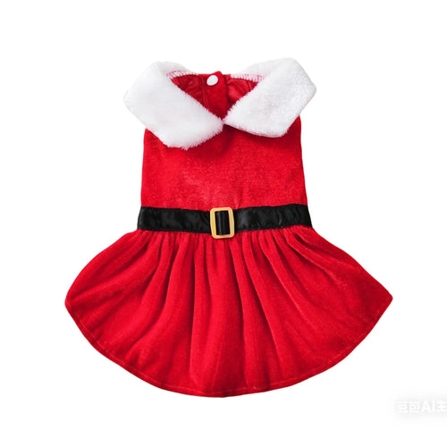 Cute Pet Dresses Christmas Festival Party Costume For Small Dogs Cats
