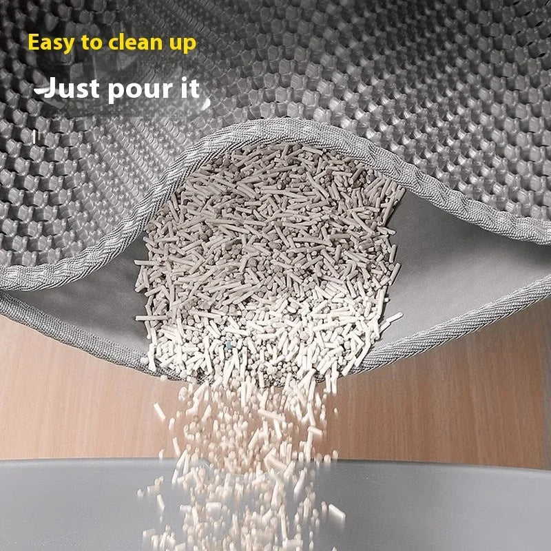 Premium Large Cat Litter Mat 90x60CM Waterproof Double Layer Litter