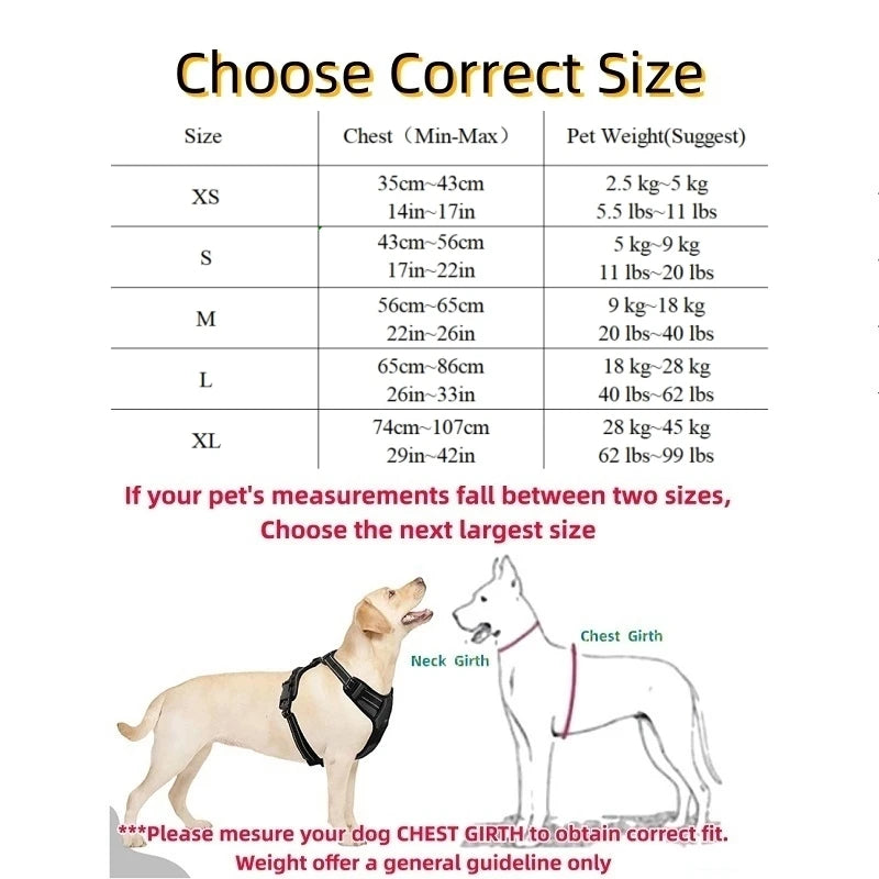 Small Medium Large Dog Harness Strong Harness Vest for Dogs Pet Shop
