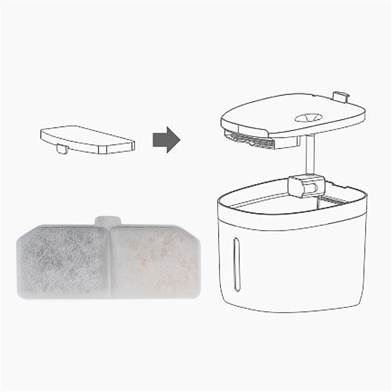 10pcs Cat Water Fountain Filter Replacement Filters Pet Cats Water